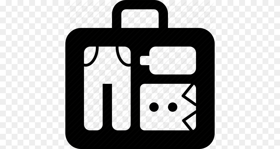 Bag Baggage Briefcase Clothes Luggage Suitcase Xray Icon, Architecture, Building Png