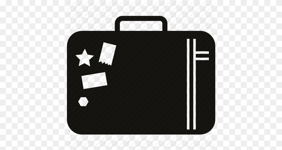 Bag Baggage Luggage Suitcase Travel Traveling Bag Trunk Icon, Briefcase Png Image