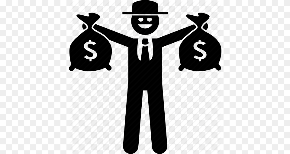 Bag Boss Criminal Evil Mafia Money Rich Icon, Formal Wear Png Image