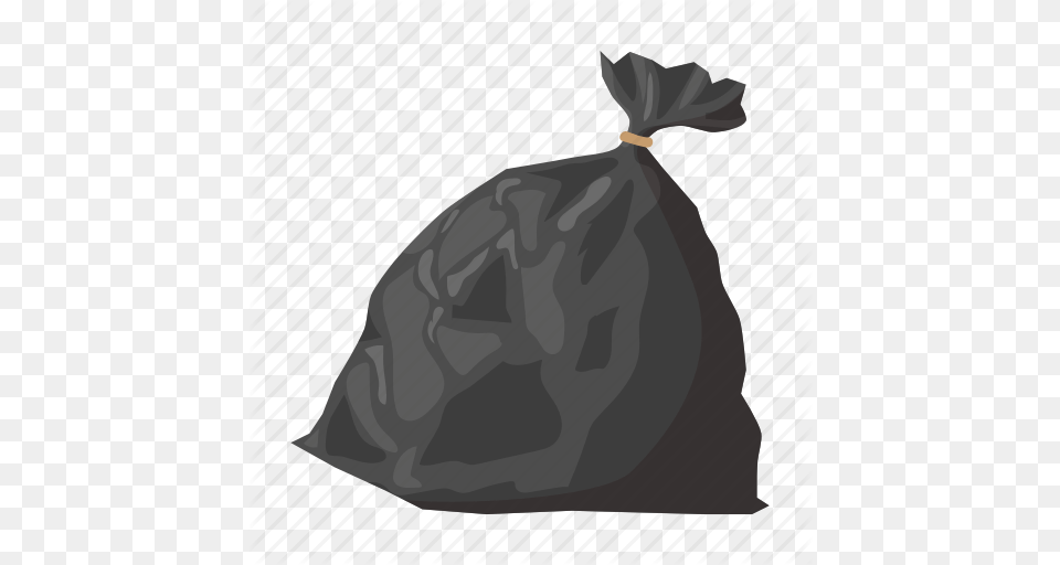 Bag Cartoon Full Plastic Refuse Sack Trash Icon, Plastic Bag, Animal, Bear, Mammal Free Png
