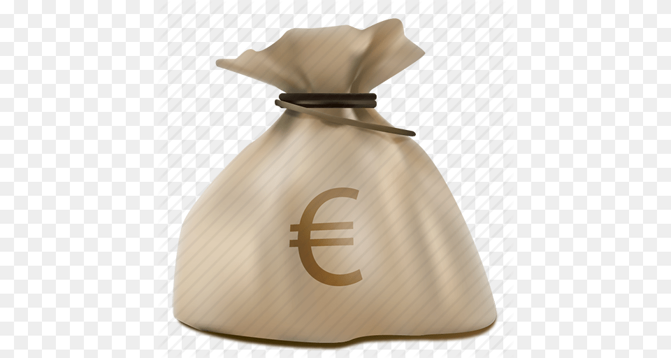 Bag Cash Euro Finance Market Money Moneybag Icon, Formal Wear, Accessories, Tie Free Transparent Png