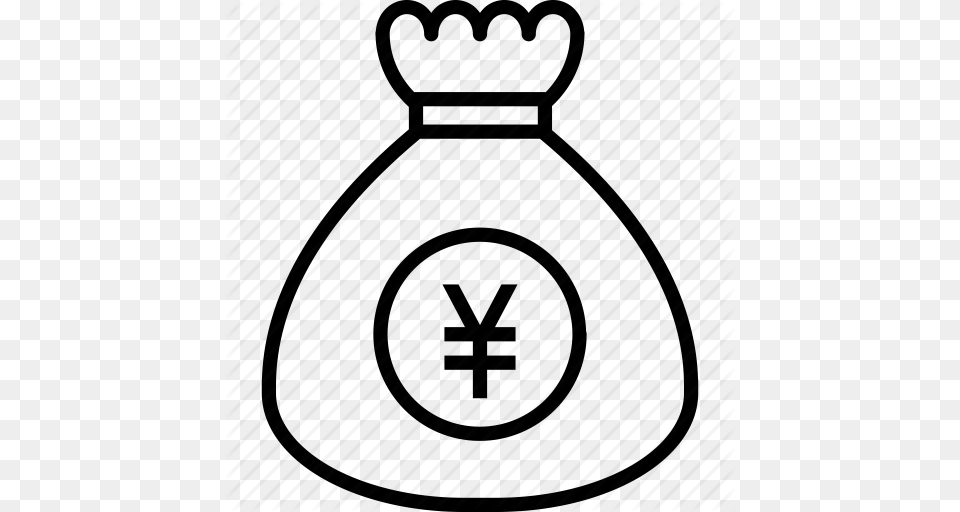 Bag China Currency Finance Money Sign Yen Icon, Alcohol, Beverage, Liquor, Tequila Free Png Download