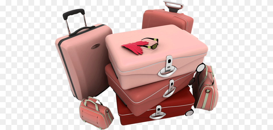Bag Clipart Pink Suitcase Transparent Suitcase Pink Clipart, Baggage, First Aid Free Png