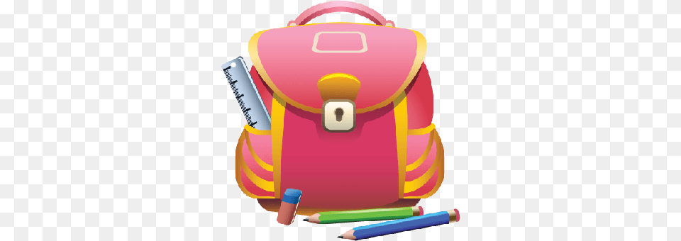 Bag Clipart School Material School Bag Transparent, Accessories, Handbag, Backpack, Dynamite Free Png Download