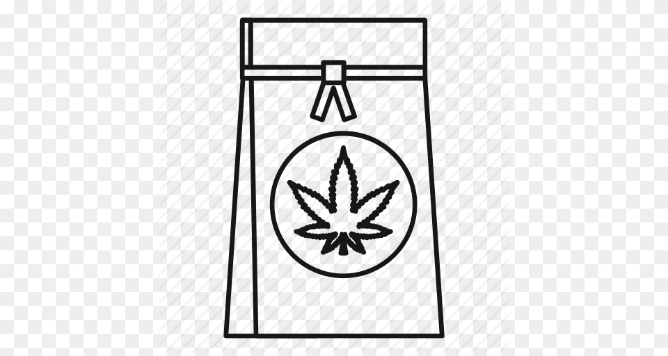 Bag Line Marijuana Medical Outline Shop Weed Icon, Gate, Home Decor, Rug, Machine Png