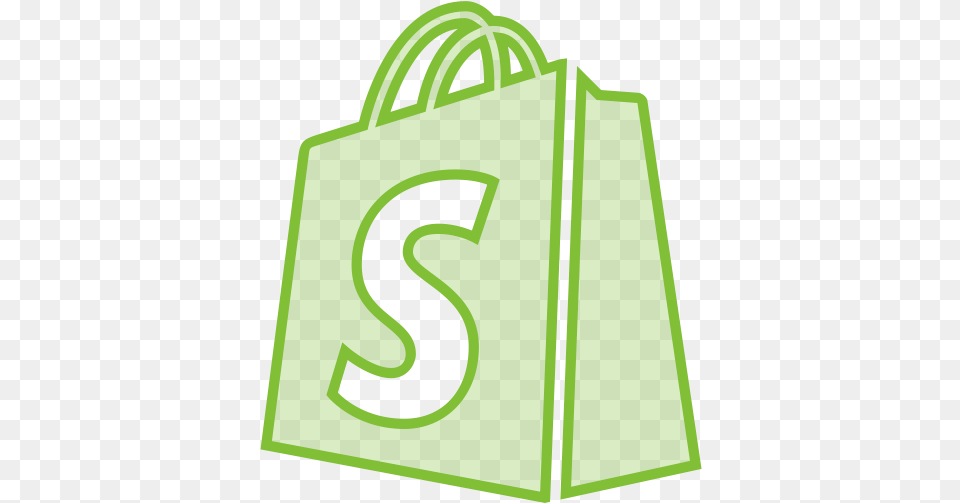 Bag Line Social Shopify Transparent Icon Shopify Logo, Shopping Bag, Accessories, Handbag Free Png Download