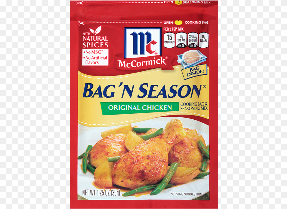 Bag N Season Chicken Mccormick Bag N Season, Food, Fried Chicken, Curry Png