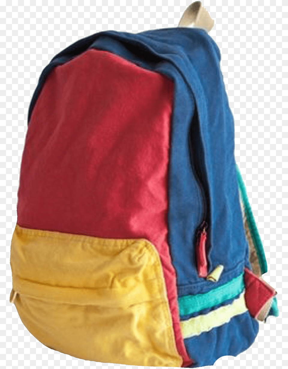 Bag Niche Backpack Nichememe Freetoedit Polyvore Vans Primary Color Backpack, Clothing, Hoodie, Knitwear, Sweater Png Image