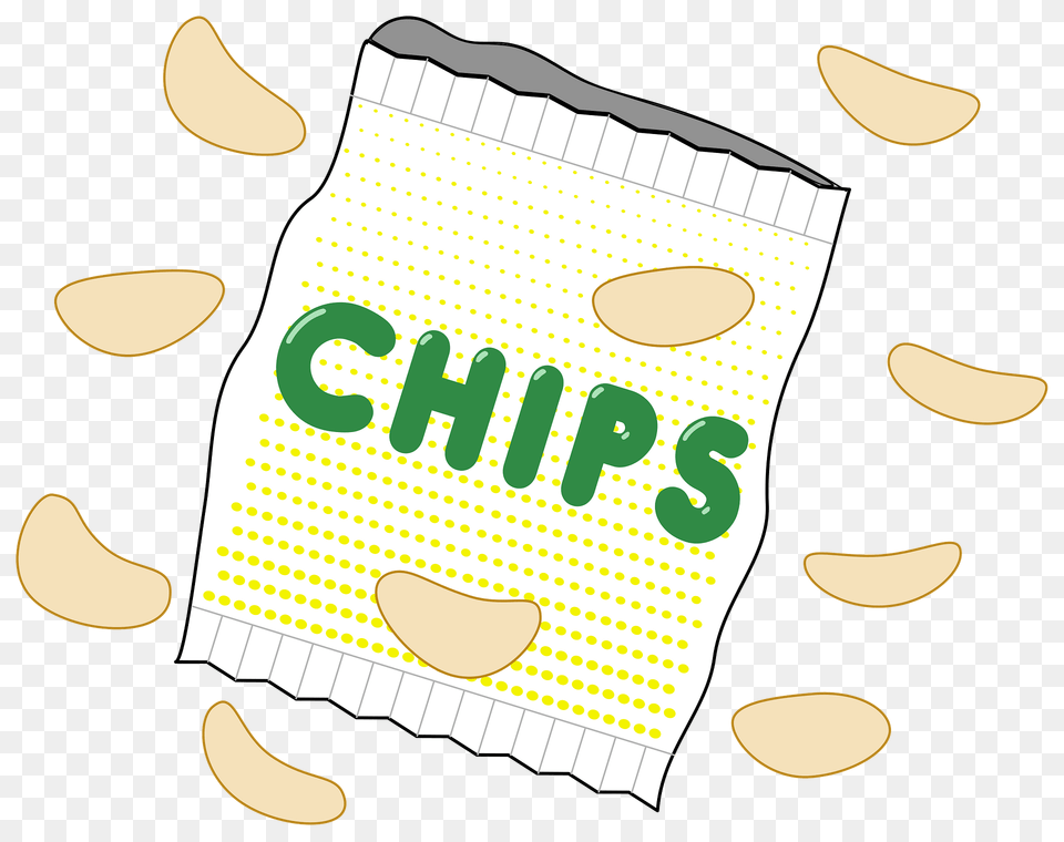 Bag Of Chips Clipart, Food, Produce, Animal, Fish Png Image