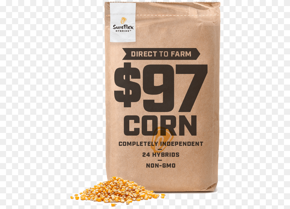 Bag Of Corn Whole Grain, Food, Produce Png