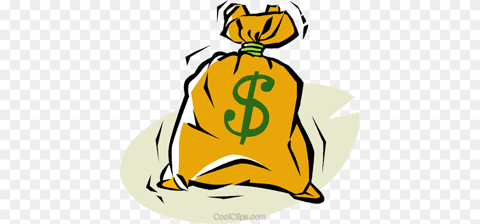 Bag Of Money Royalty Vector Clip Art Illustration, Sack, Baby, Person Free Png Download