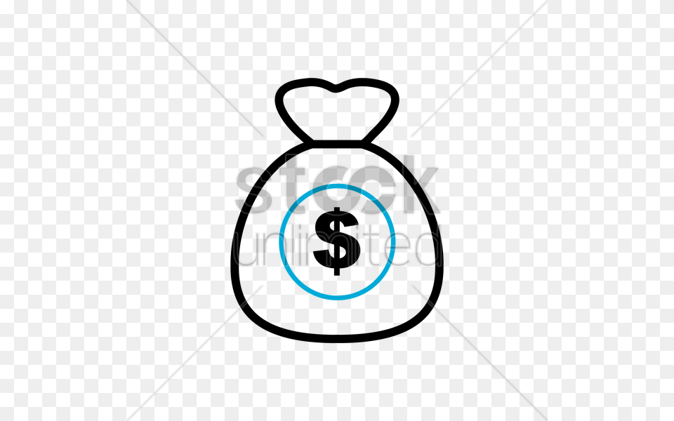 Bag Of Money Vector Image, Light Png