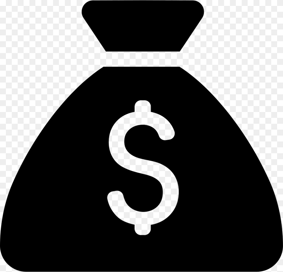 Bag Of Money With Dollar Sign Comments Icon Dollar Sign, Symbol, Stencil, Bottle, Text Free Png