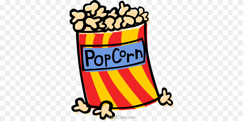 Bag Of Pop Corn Royalty Free Vector Clip Art Illustration, Food, Dynamite, Weapon, Popcorn Png Image
