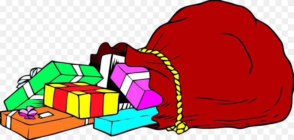 Bag Of Santa Clipart Cadeautje Van De Sint, Bulldozer, Machine Free Transparent Png