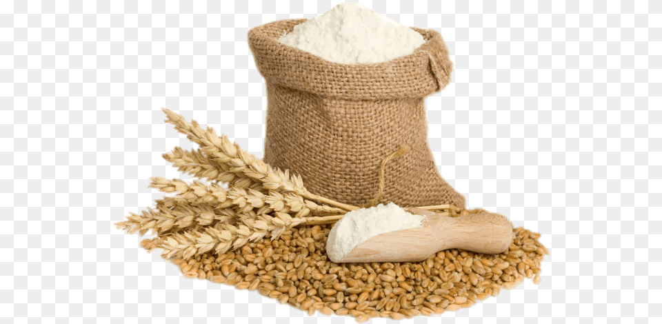 Bag Of Wheat Flour And Spikes Wheat Flour, Powder, Food, Produce, Grain Free Png