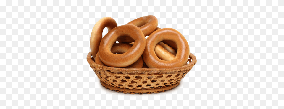 Bagel, Bread, Food, Basket, Animal Png Image