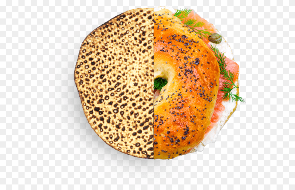 Bagel, Bread, Food, Plate Png Image