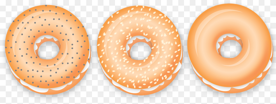 Bagel Emoji, Bread, Food, Sweets Png