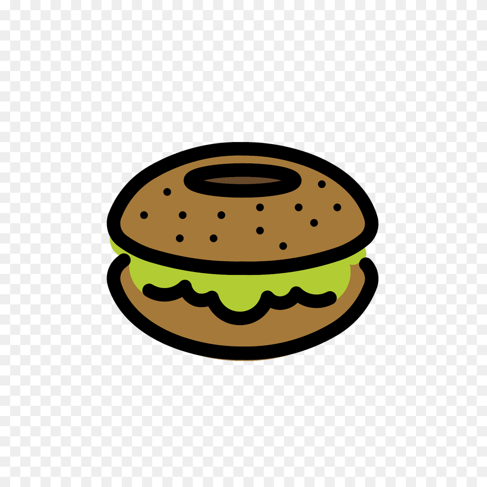 Bagel Emoji Clipart, Burger, Food, Bread Png Image