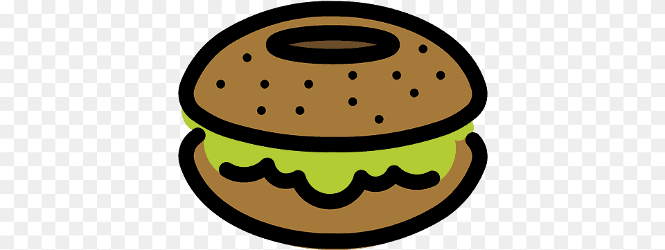 Bagel Emoji Clipart Fast Food, Burger, Disk, Bread Free Png