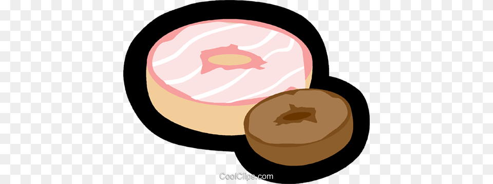 Bagel Royalty Vector Clip Art Illustration, Food, Sweets, Donut, Clothing Png Image