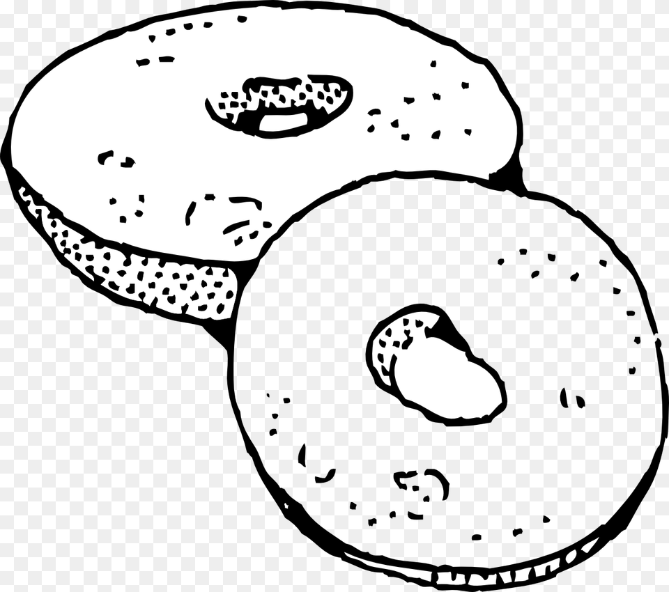 Bagel Svg Clip Arts Bagel Black And White, Bread, Food, Baby, Person Free Png Download