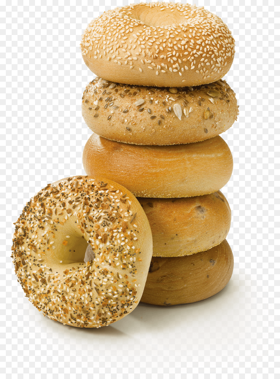 Bagels Transparent, Bagel, Bread, Food, Burger Png Image