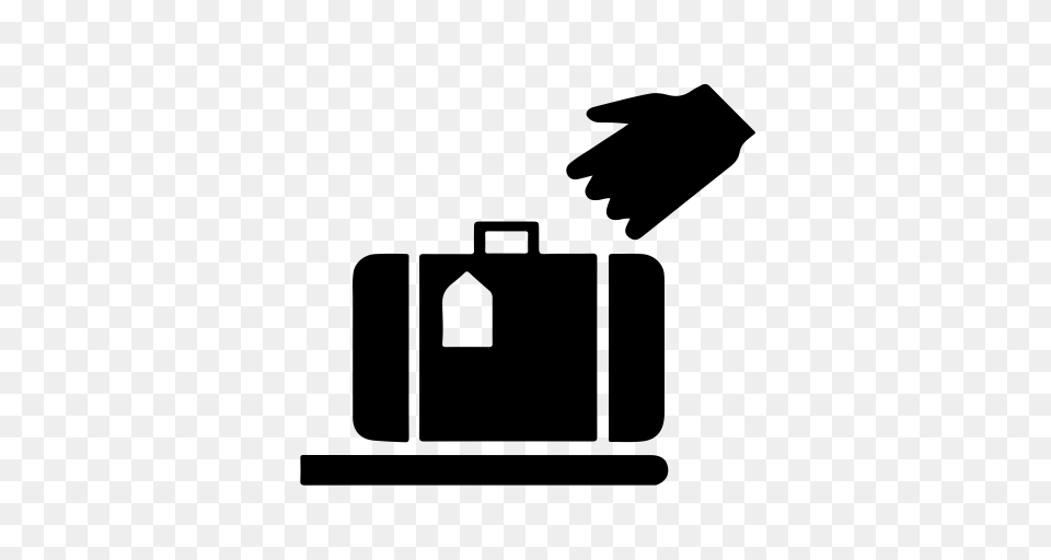 Baggage Brief Briefcase Icon With And Vector Format For Gray Free Png