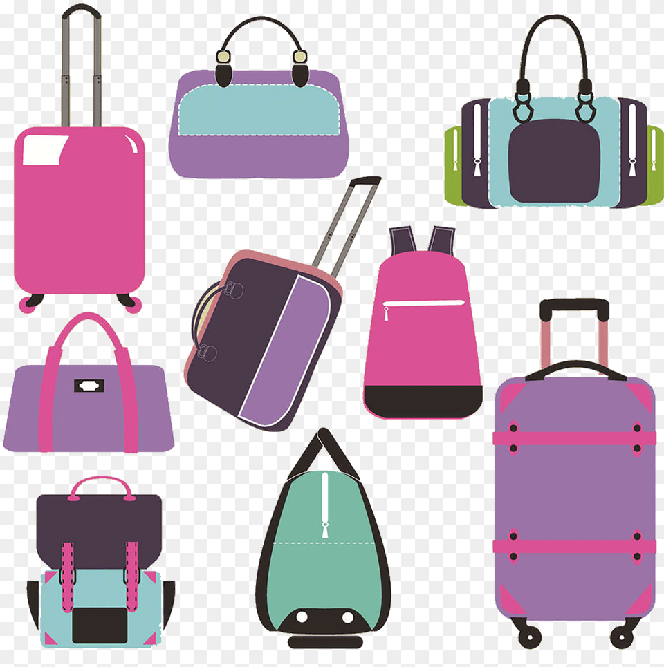 Baggage Travel Suitcase Bag Vector, Accessories, Handbag, First Aid Png Image