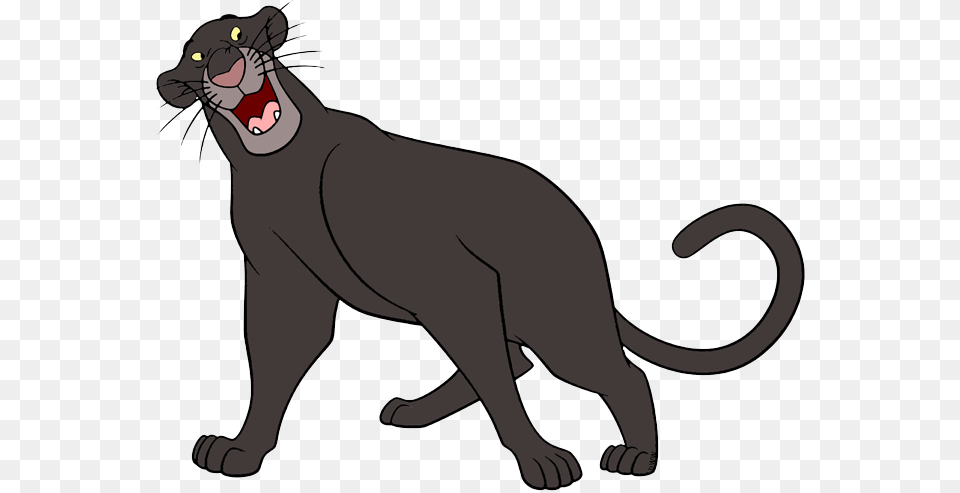 Bagheera Akela And Mowgli Clip Art Disney Clip Art Galore, Animal, Mammal, Panther, Wildlife Free Transparent Png