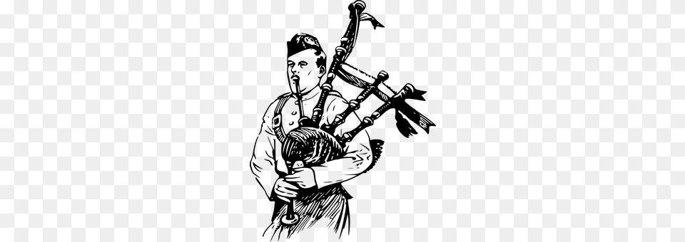 Bagpipes Gray Free Transparent Png