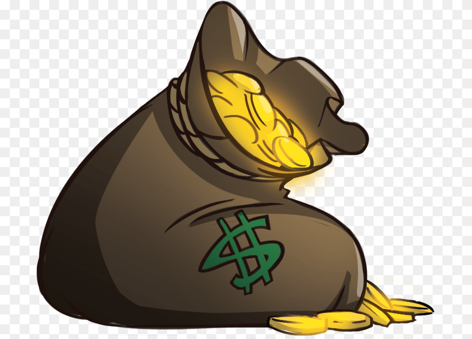 Bags Of Gold Also Accepted Bag Of Gold Transparent, Person, Animal, Mammal Png Image