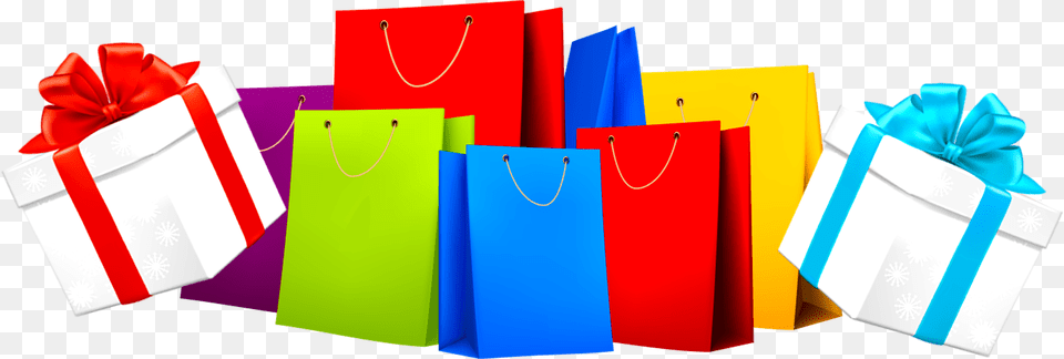 Bags Vector Gift Bag Shopping Bag And Gift Gift Shopping Bag, Shopping Bag, Accessories, Handbag Png Image