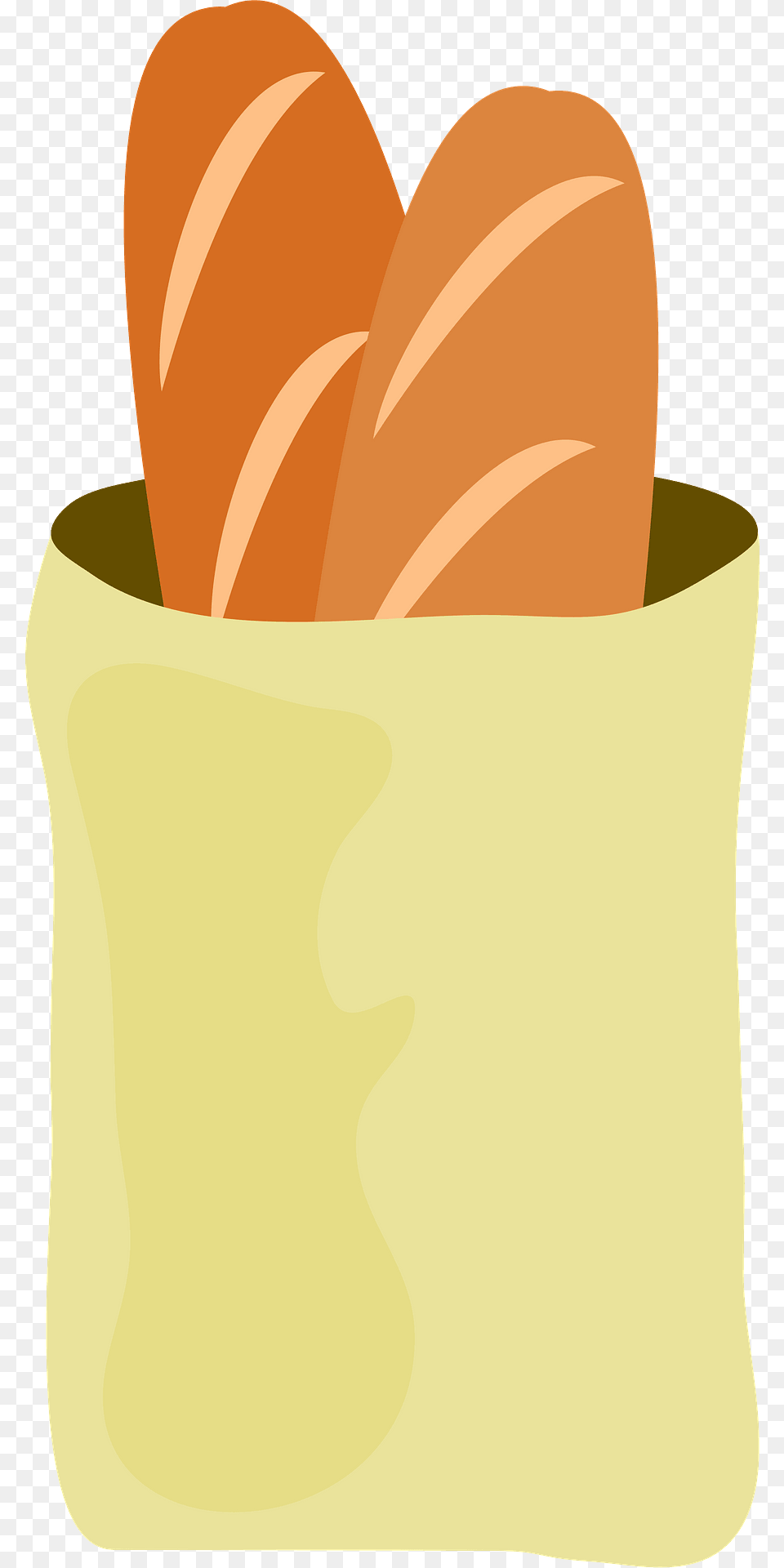 Baguette Bread In A Bag Clipart, Food Free Png