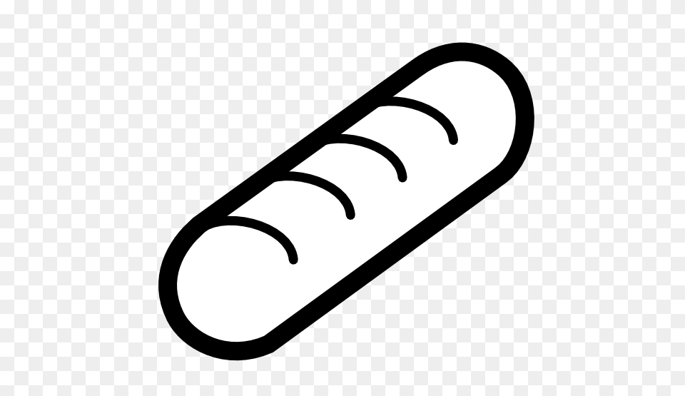 Baguette Drawing Black And White For Free Download, Smoke Pipe Png