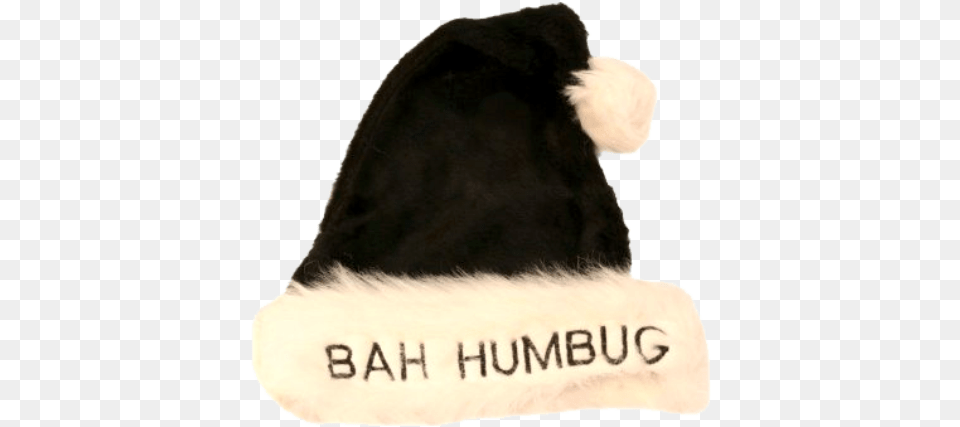 Bah Humbug Santa Hat Beanie, Clothing, Home Decor, Person Png