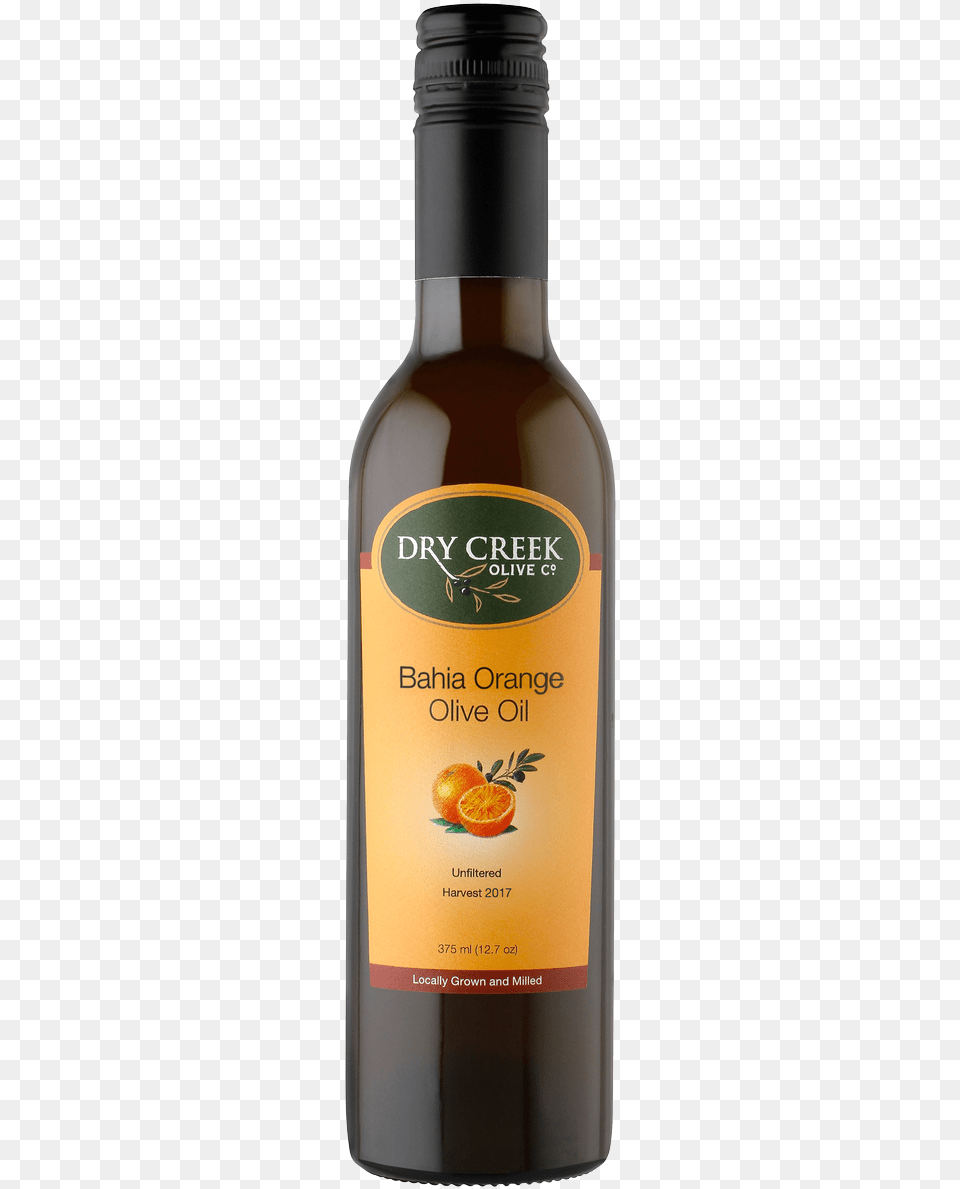 Bahia Orange Olive Oil Glass Bottle, Alcohol, Beer, Beverage, Liquor Free Png