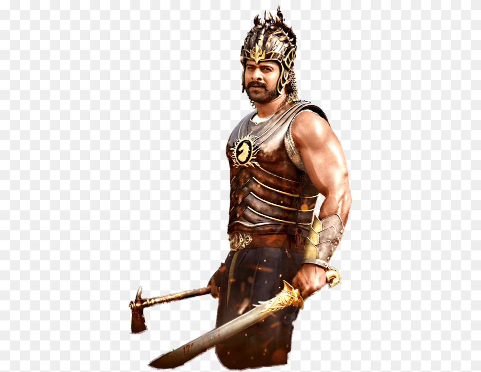 Bahubali, Weapon, Sword, Person, Man Png Image