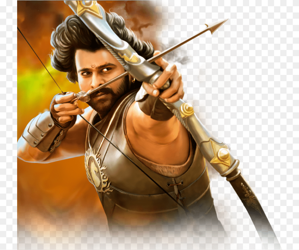 Bahubali Shooting Arrow3 Bahubali Shooting Arrows, Archer, Archery, Bow, Person Free Png