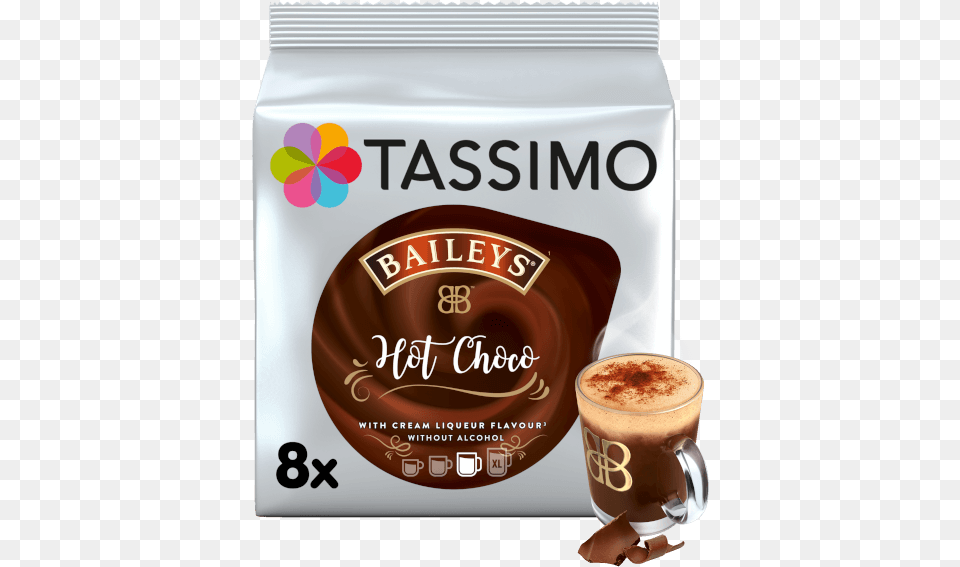Baileys Hot Chocolate Logo Tassimo, Beverage, Hot Chocolate, Food, Dessert Png Image