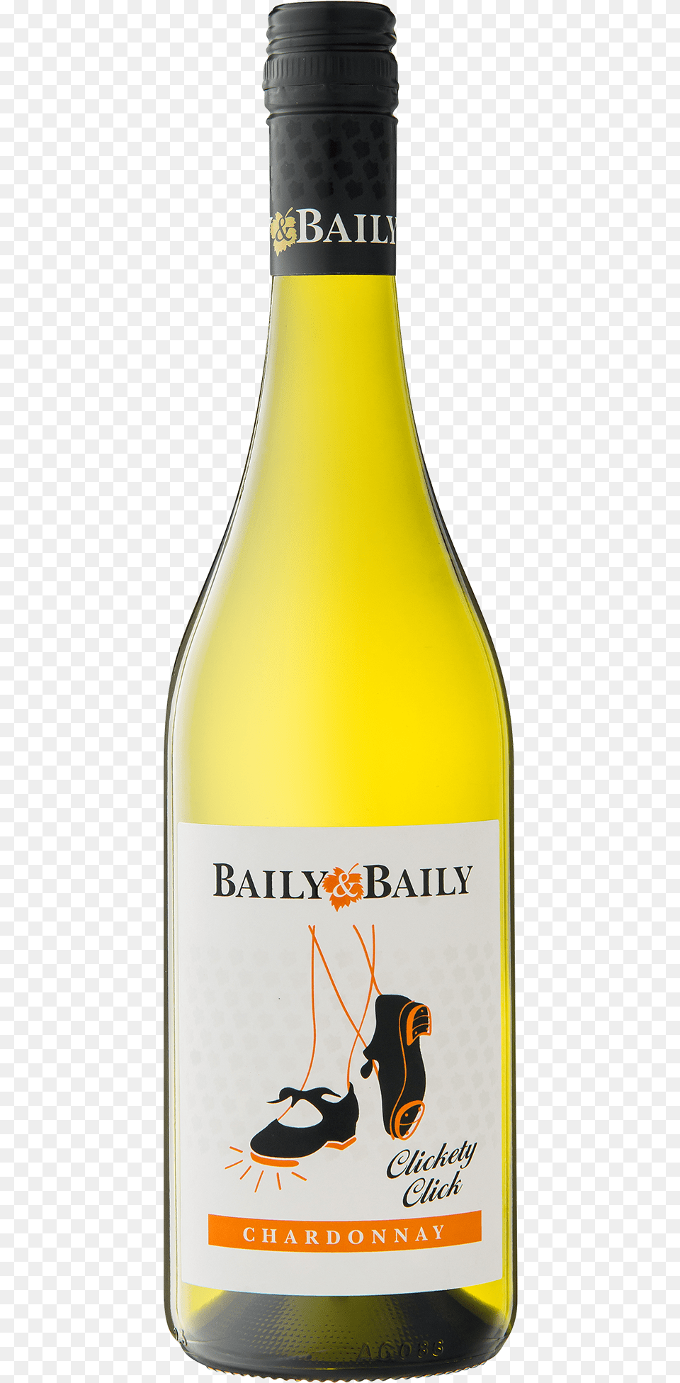 Baily Amp Baily Silhouette Clickety Click Chardonnay Chardonnay, Bottle, Alcohol, Beverage, Wine Free Png