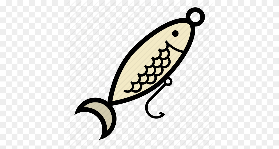 Bait Fishing Hook Minnow Spoon Icon, Fishing Lure, Blade, Dagger, Knife Png Image