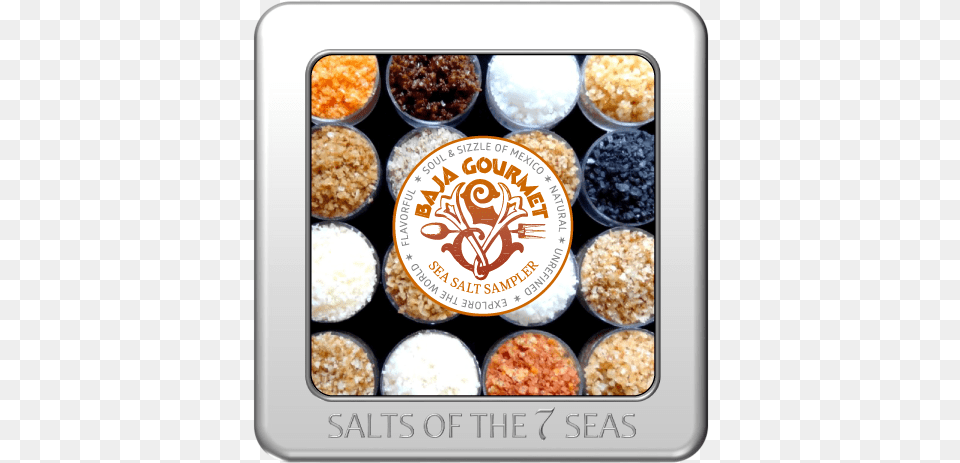 Baja Gourmet Sea Salt Sampler In Embossed Tin The Gourmet Sea Salt Sampler, Food, Lunch, Meal, Breakfast Free Png