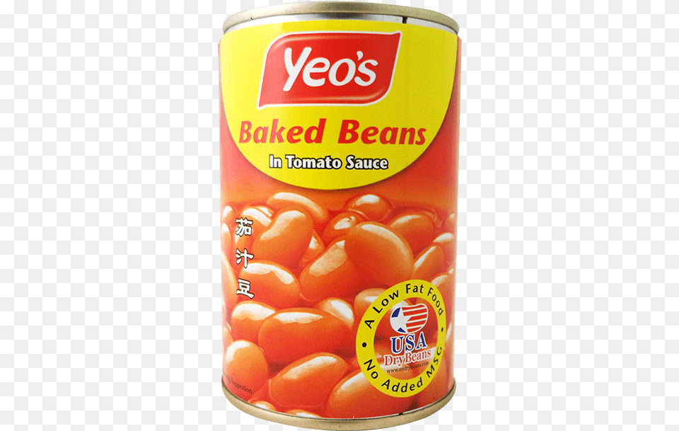 Baked Beans Can Yeos, Aluminium, Tin, Canned Goods, Food Png Image