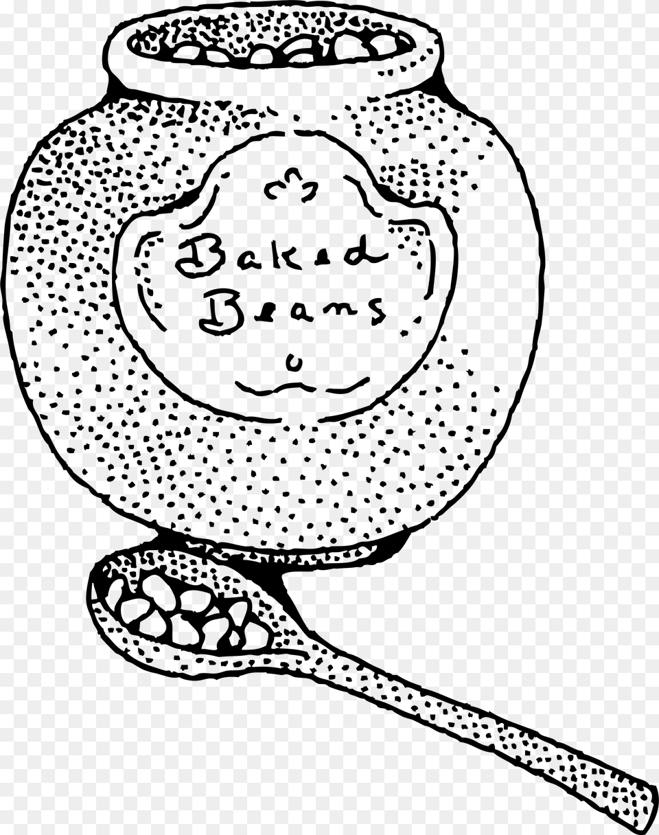 Baked Beans Clip Arts Baked Beans Clip Art Black And White, Gray Png