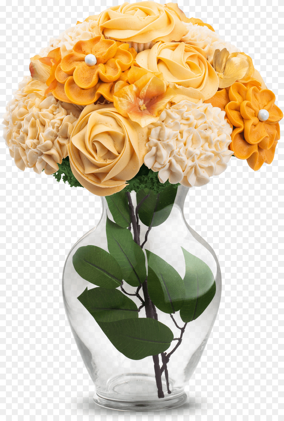 Baked Bouquet Flower U0026 Cupcake Bouquets For Delivery Cupcake Bouquet Long Stem Free Png Download