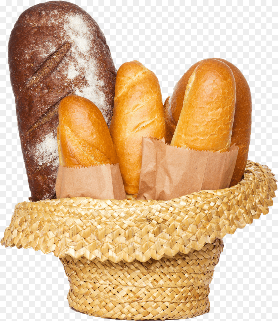 Baked Bread Assorted Bread Basket Png Image