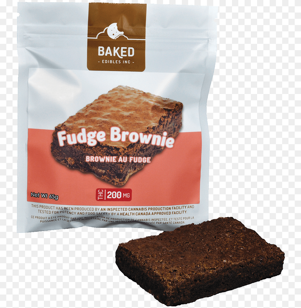 Baked Edibles Inc Fudge Brownie, Chocolate, Cookie, Dessert, Food Free Png