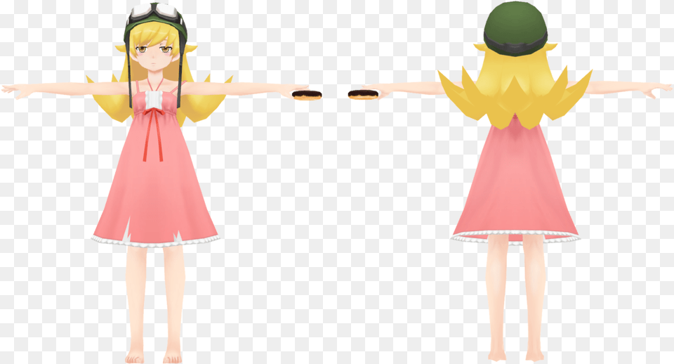 Bakemonogatari Portable Shinobu Oshino Shinobu Oshino Mmd Model, Child, Clothing, Person, Costume Free Png Download